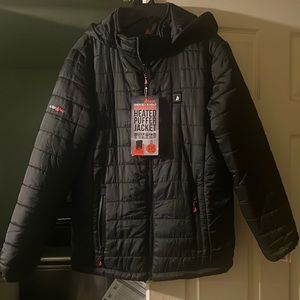 BRAND NEW MENS HEATED LIGHTWEIGHT PUFFER JACKET NWT